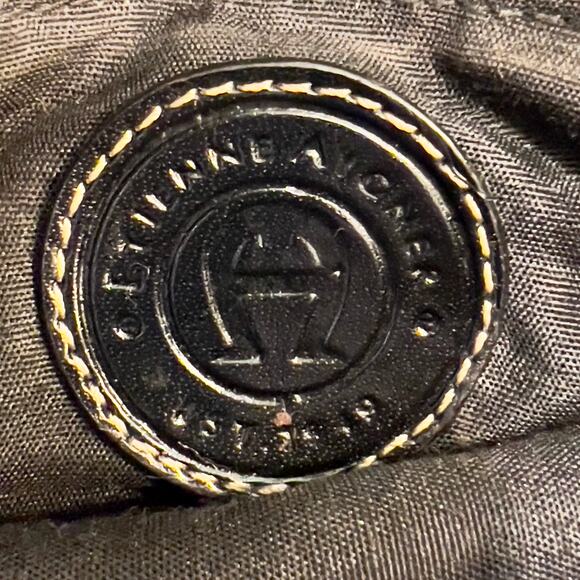 Etienne Aigner Clutch Leather Trim w/ Magnetic Clasp & Zip Inside Pocket Vintage - Picture 3 of 15